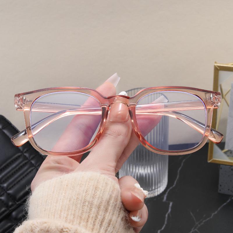 Корейские Стильные Мужские Очки Квадратной Формы с Защитой от Синего Света Женская Оправа для Очков Винтажный Ретро Стиль Мужские Очки