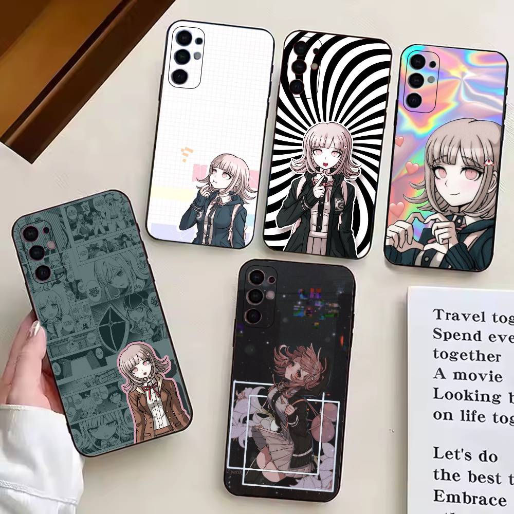 Чехол для телефона Danganronpa C-Чиаки Нанами Черный Силиконовый Мягкий Для Samsung S25,S24,S21,S22,S23,S30,Ultra,S20,Plus,Fe,Lite