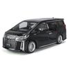 1/18 Toyota Alphard Минивэн Модель автомобиля из сплава Литой металл Игрушечные транспортные средства Модель автомобиля Высокая симуляция Звук и свет Детские подарки