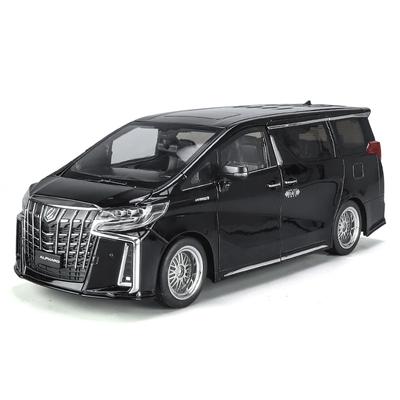 1/18 Toyota Alphard Минивэн Модель автомобиля из сплава Литой металл Игрушечные транспортные средства Модель автомобиля Высокая симуляция Звук и свет Детские подарки