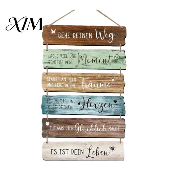 Rustic Porch Ornament Inspirational Wooden Hanging Sign, Summer Surf Kids Positive Quote Wall Plaque, Garden Art Farmhouse String Sign for Bedroom