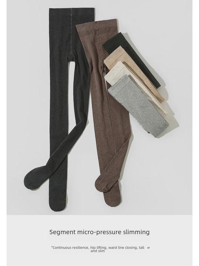 Женские леггинсы и колготки с высокой талией и бархатной подкладкой для высоких женщин на осень/зиму