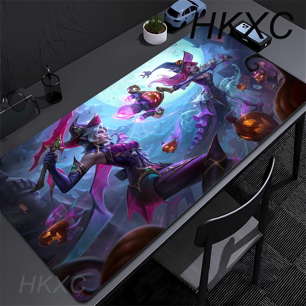 Большой Коврик для Мыши League of Legends Геймерский Шкаф Клавиатура Deskmat Мультяшный Arcane Игровые Аксессуары Компьютер XXL Коврик для Мыши
