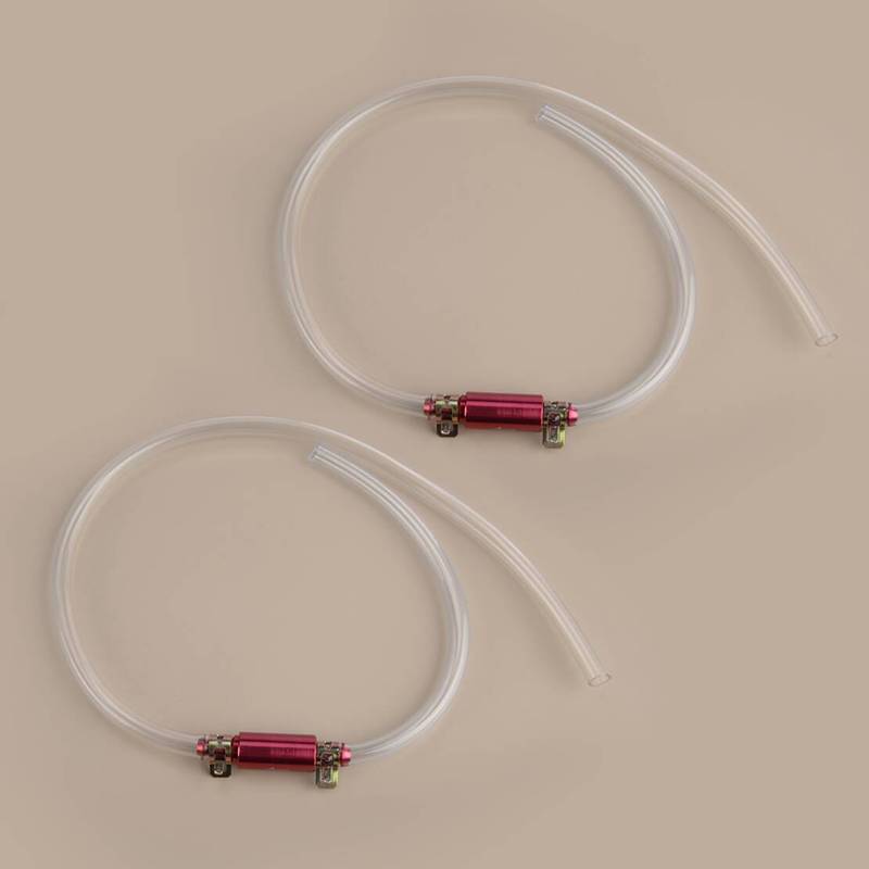 2 Sets Motorcycle Car Clutch Brake Bleeder Hose 6mm One Way Check Valve Tube Bleeding Tool