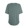 Womens T Shirts V Neck Short Sleeve Casual Tops Loose Fit Basic Tees With Curved Hem