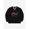 Fila Свитшот с V-образным вырезом и большим логотипом, смешанный хлопок