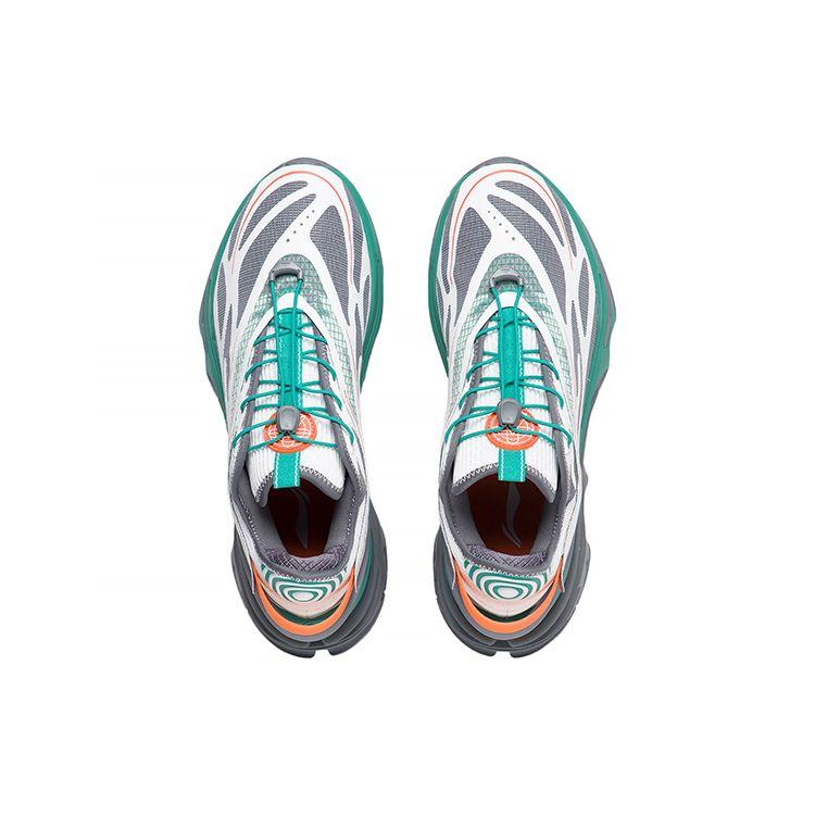 Li Ning CF Mountain 1.0 V3 Dream Theme Show низкие спортивные повседневные туфли мужские кроссовки белые серые зеленые AGLS145-3