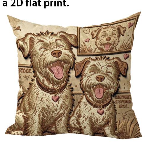 1/4Pcs Cute Dog Patterned Pillowcases For Cozy Home Sofa Bed Cushion Cover Home Bedroom Decoration, 2D Flat Printing