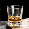 140 мл/255 мл 2 шт. модные толстодонные стаканы для виски, прозрачные европейские бокалы для бурбона, бренди, вина, дегустационный стакан