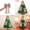 Unique Soft Fabric Christmas Bow Decoration Classic Handmade Bow For European Style Trees