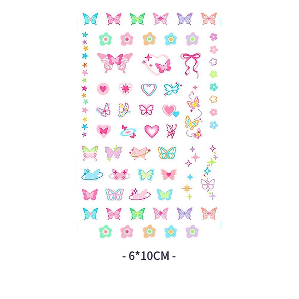 Temporary Tattoos Makeup Face Stickers Butterfly Tattoo Sticker Sweet Face Tattoo  Women