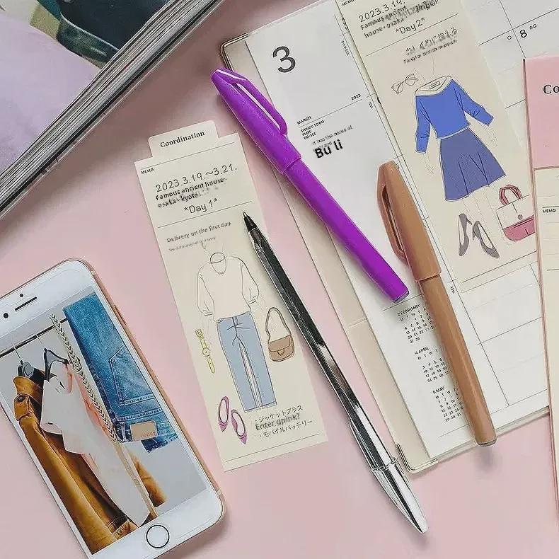 Japanese Minimalist Bookmark and Notepad for Reading Records