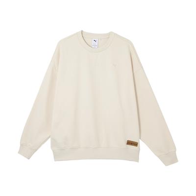 Puma Retro Reverie Crew Warmcell Удобный пуловер Повседневная модная универсальная толстовка Унисекс толстовка Almond 629604-87