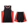 Casual Sports Quick-Dry Basketball Game Suit Set Men Sportswear Black Red 152221211-7