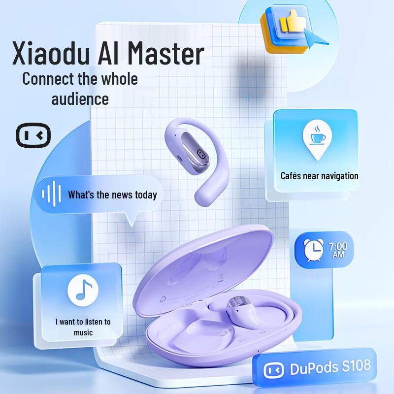 Xiaodu S108 AI Open-Ear Bluetooth Sport Headphones