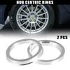 2 шт. 73,1 мм до 60,1 мм Алюминиевый сплав Автомобильные центрирующие кольца для ступицы Проставка для посадочного отверстия колеса