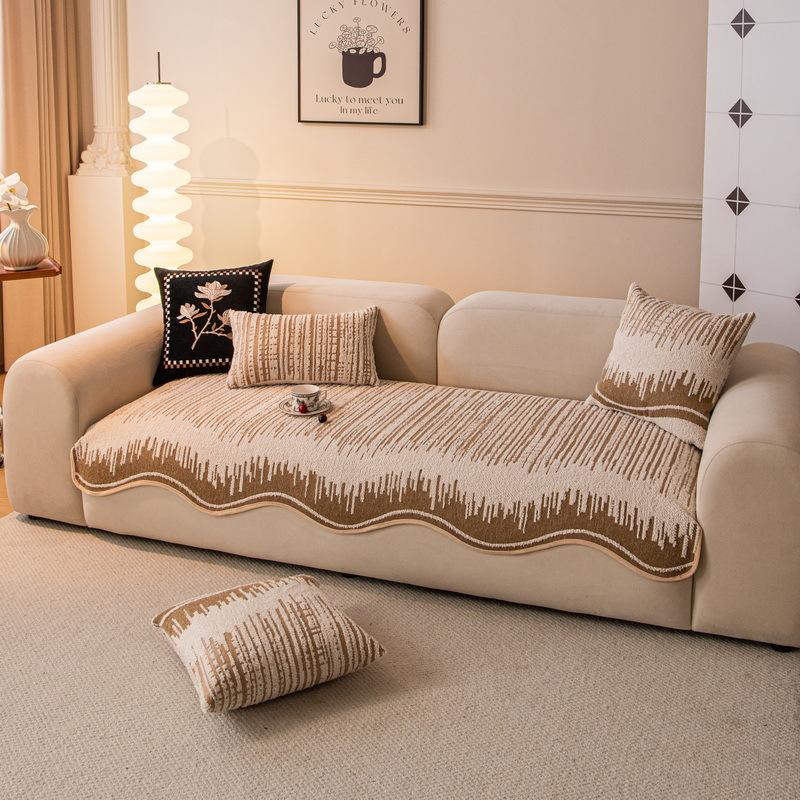 Irregular Special-Shaped Sofa Cushion Universal In All Seasons New High-End Seat Cushion Non-Slip Straight Leather Sofa Cover