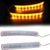 Желтый мягкий 8 SMD янтарный 2 шт DC 12 В индикаторная лампа для авто зеркала заднего вида универсальный FPC указатель поворота светодиодный автомобильный источник света