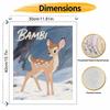 Disney Ручная работа DIY цифровая живопись маслом набор Bambi зимний лес животное дом гостиная прихожая украшение подвесная картина
