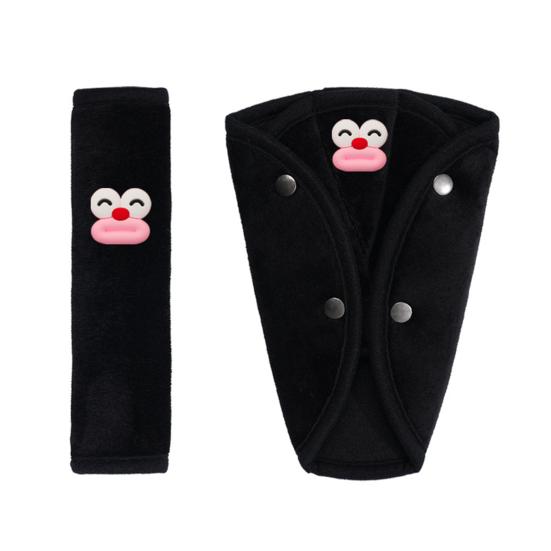 Yousheng 1/2 шт. Накладка на ремень безопасности автомобиля, защита плеча, машинная стирка, простая установка, универсальная посадка, мультяшные накладки на ремень безопасности для детей