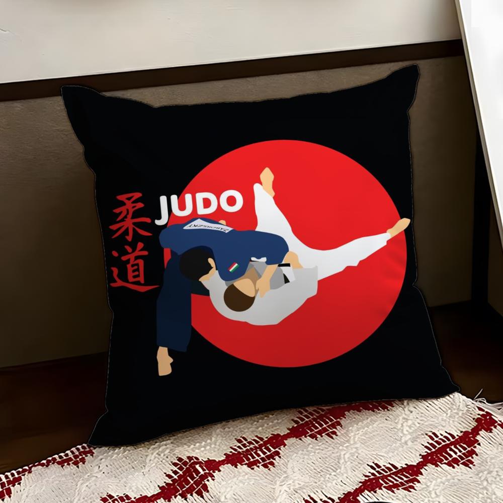 Sports Judo Martial Arts Cushion Cover Reversible Soft Durable Pillow Cover Home Car MultiScene Use for Daily Comfort