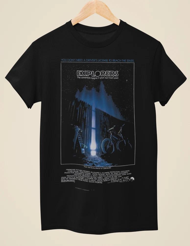 Explorers Movie Poster Inspired Unisex Black TShirt