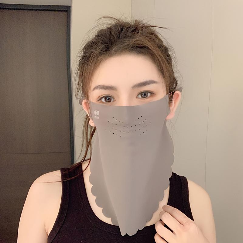 1PC Summer Neck Protection Breathable Ice Silk Mask, Eye Corner Protection Design, Cycling/fishing/traveling Neck Mask, Ice Silk Full Face Mask