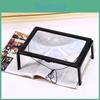 Foldable Portable A4 Rectangular 3x Reading Magnifying Glass With Led Light For Seniors Reading And Learning