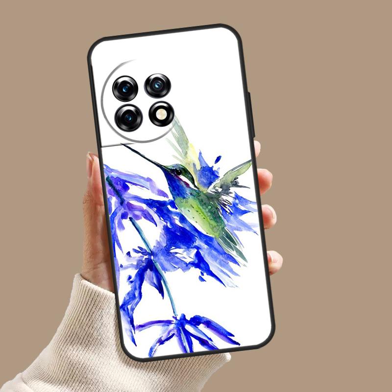 Чехол 'Колибри и Цветы' Для OnePlus Nord CE 5 2 3 4 Lite N30 OnePlus 13 11 12 15 13T 13R 10T 12R 9 10 Pro Обложка