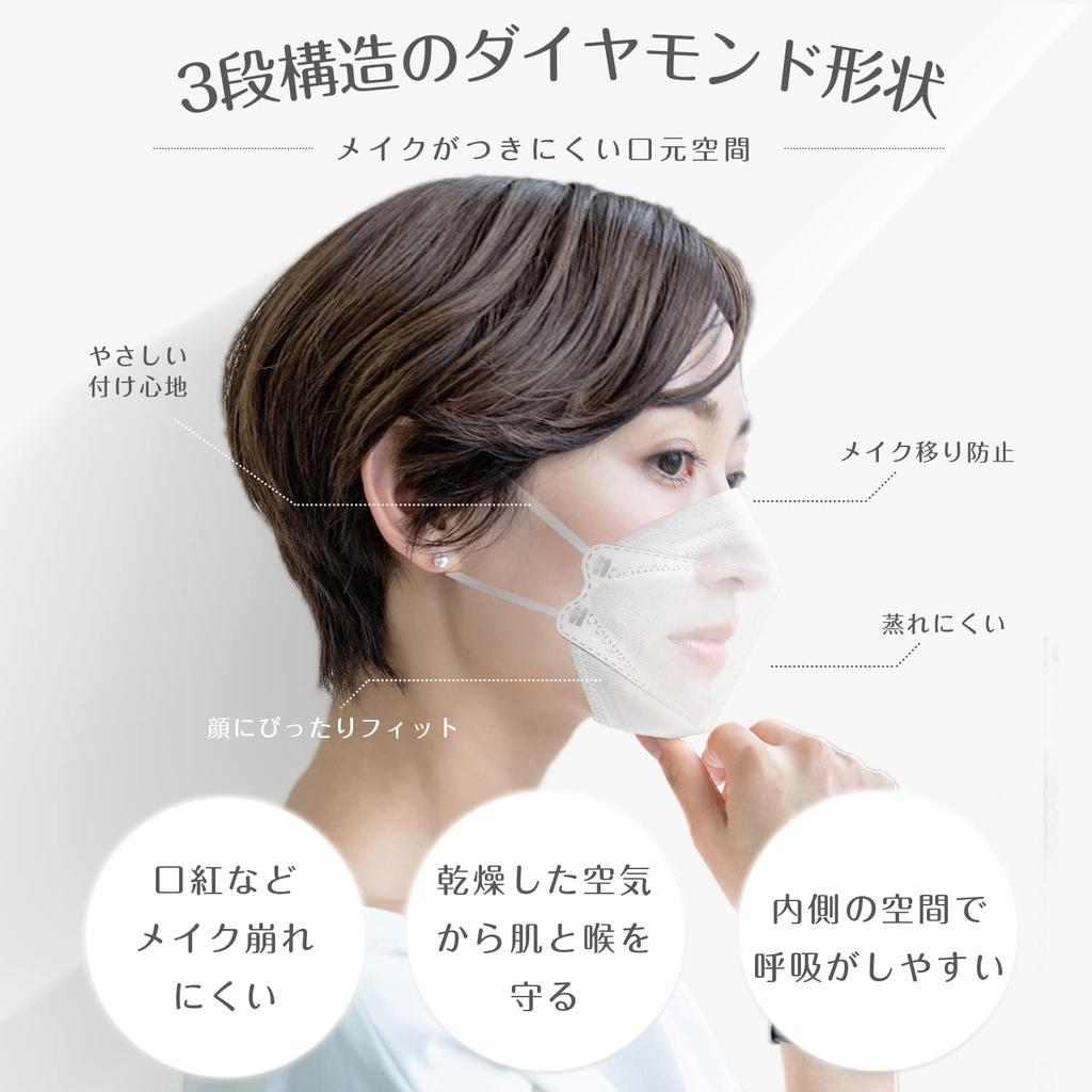 Нетканые 3D Сделано в Японии Слоновая кость x Бордовый [СТИЛЬ ГИНЗА] Маски, Двухцветные, (30 масок, Красный)