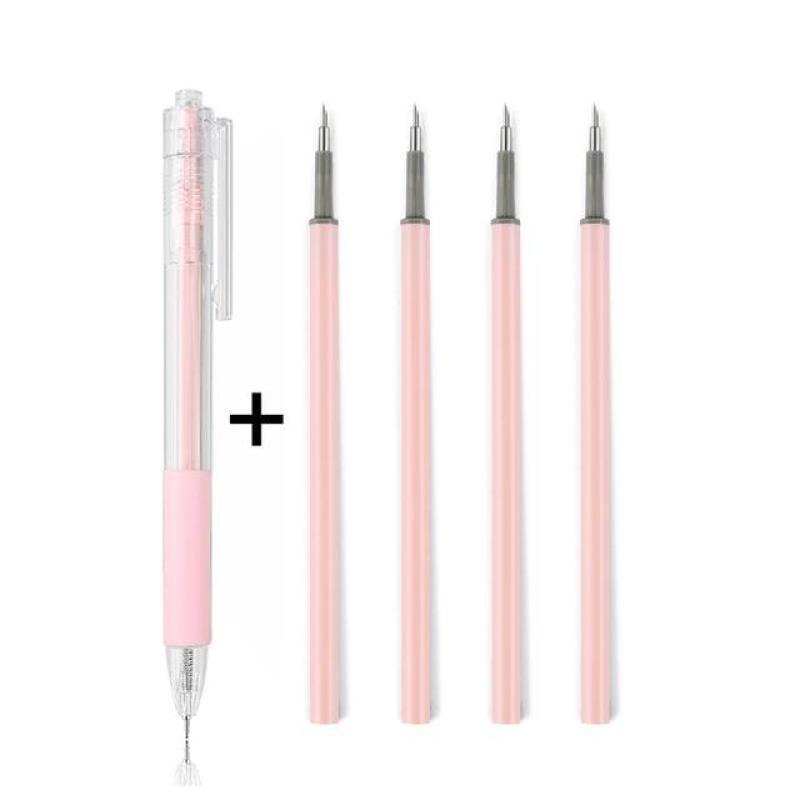 1 ручка, 4 ядра, художественный универсальный нож, ручка, нож для резки, наклейки, режущий инструмент для скрапбукинга, нож, школьные принадлежности, принадлежности для рукоделия «сделай сам»