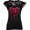 Spiral Direct Womens/Ladies Bleeding Heart Capped Sleeved Top