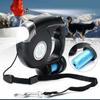 Pet Supplies Dog Collar Leash Automatic Retractable Leash 4.5M LED Flashlight Pet Dog Leash Lead with Garbage Bag