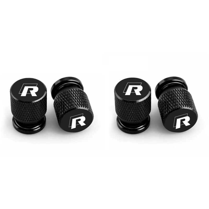 4pcs Car Wheel Tire Alloy Valve caps Emblem metal Cap Case For VW Volkswagen Golf Polo Passat Touran Auto Accessorie Car Styling ze2