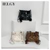 Women's Bundle Style Fashionable Diamond Chain Diagonal Span Bucket Bag