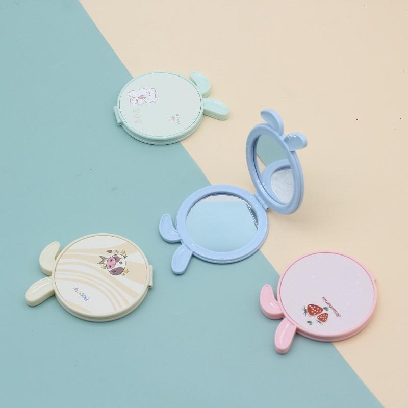 Handheld Makeup Mirror Double Sided Mini Portable Pocket Folding Round Makeup Mirror For Travel Beauty Cosmetic Tool