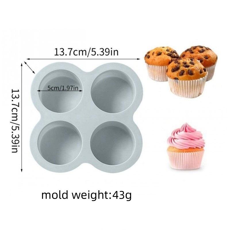 Air Fryer Egg Mold Round Shape Eggs Mold 3 Cavity Non-Stick Silicone Air Fryer Egg Pan Egg Steamer Cooking Mold Fried Egg Tool