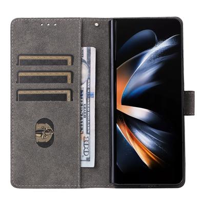 Для Samsung Galaxy Z Fold6 5G чехол RFID блокирующий кожаный чехол для телефона подставка для просмотра
