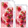 Быстросохнущее пляжное полотенце с рисунком клубники, мягкая микрофибра, впитывающее, легкое, для путешествий, кемпинга, спорта, современный прямоугольный дизайн