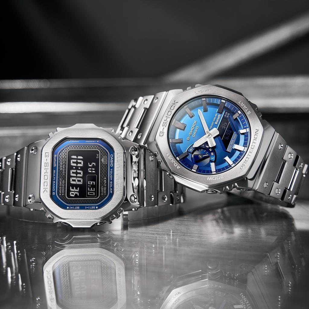 Casio Унисекс Серия Полностью Металлические Синие Часы GM-B2100AD-2APR