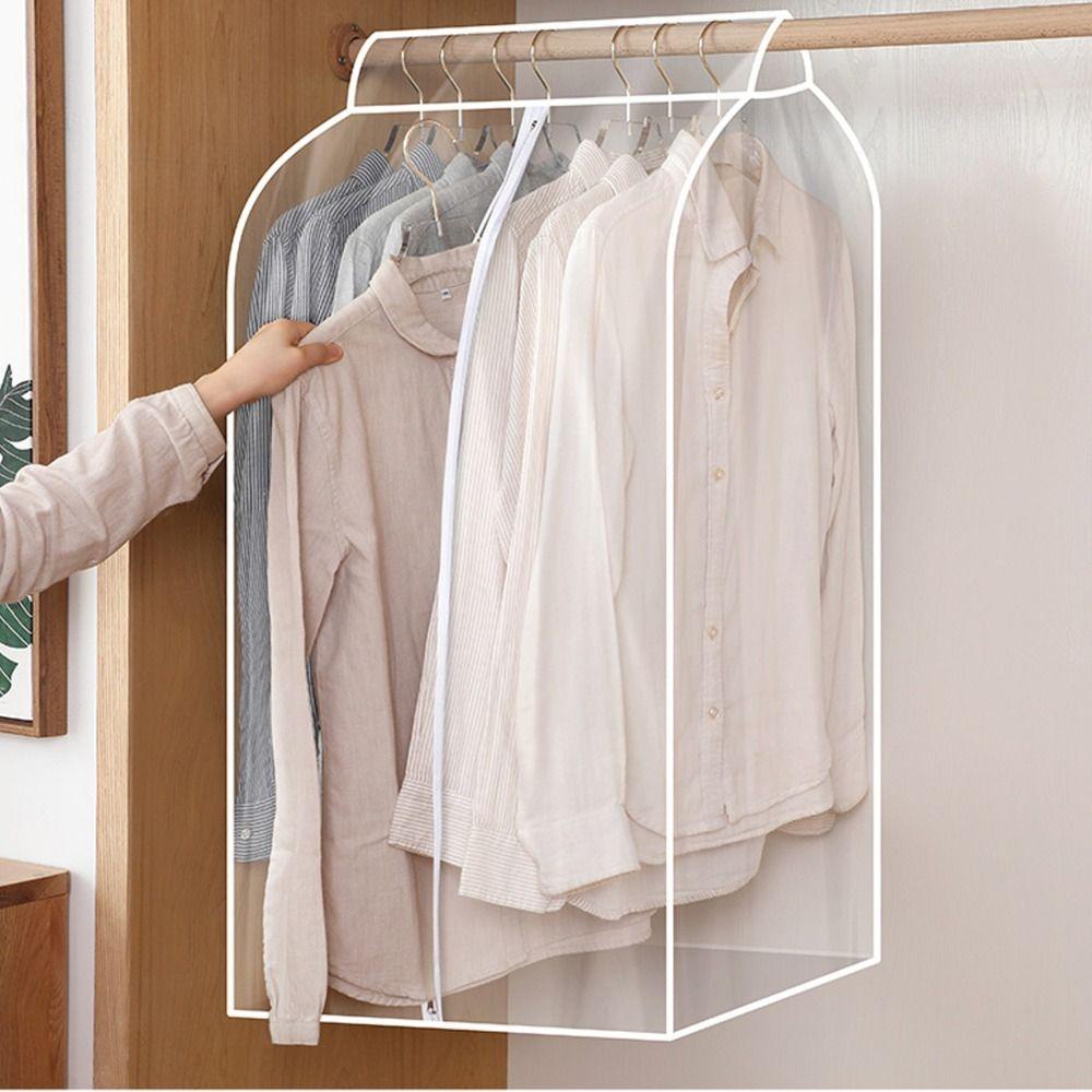 Hanging Clothing Dust Cover Waterproof Suit Jacket Protection Dust Cover Durable Clothes Dust Bag