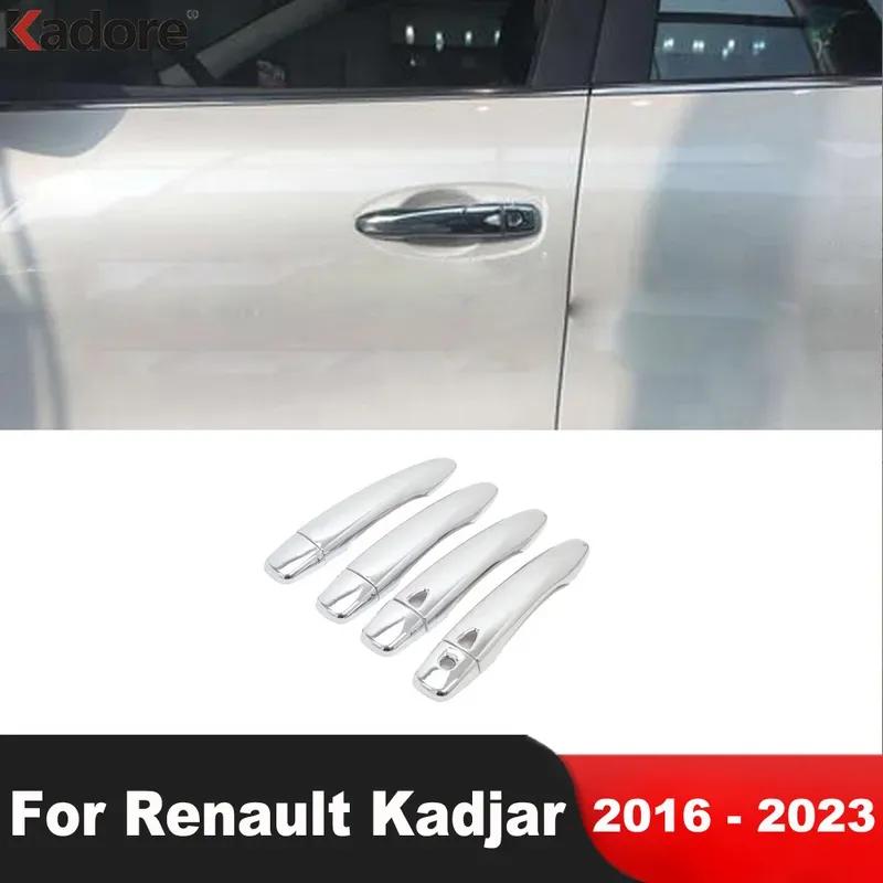 Для Renault Kadjar 2016 2017 2018 Хромированные накладки на ручки дверей автомобиля Аксессуары