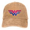 Wonder Pride Bisexual Baseball Caps Peaked Cap LGBT Sexual Minority Sun Shade Hats for Men Women