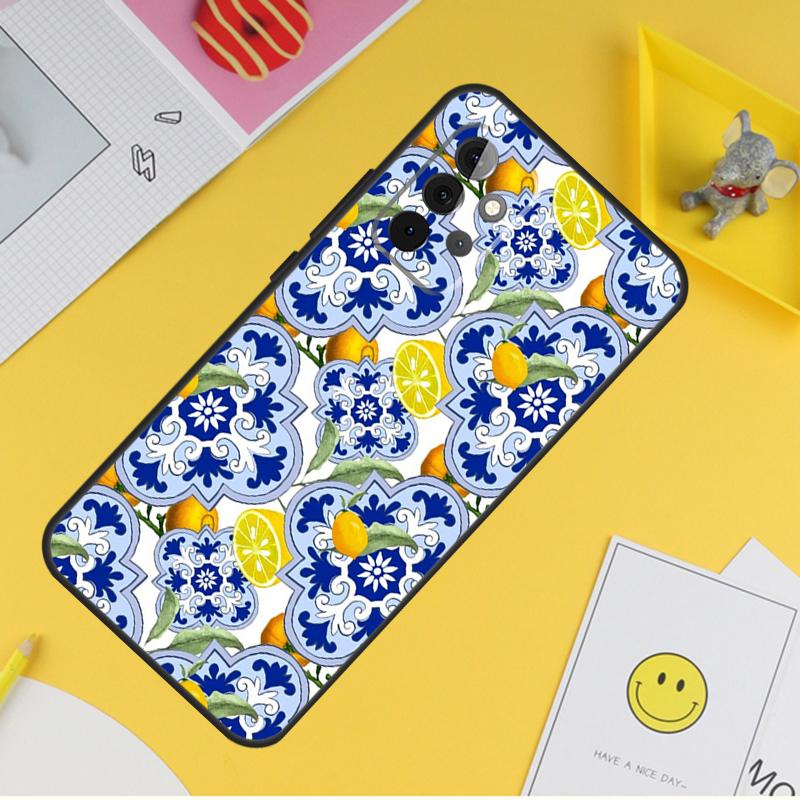 Чехол для телефона Mediterranean Lemon для Samsung Galaxy A14 A34 A54 A12 A32 A52 A51 A71 A53 A33 A13 A15 A25 A35 A55