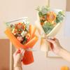 Handmade Knitted Sunflower & Rose Bouquet - Teacher's Day & Graduation Gift