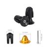 1 Pair Bike Handlebar End Plugs Aluminum Alloy Mountain Road Bicycle Handlebar End Cap Bike Multi-color Lock Handle Cover