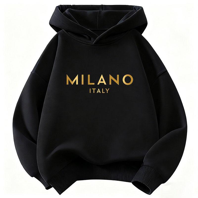 Модная толстовка Y2k Milano Italy с буквой для детей, детская толстовка с капюшоном для мальчиков и девочек, повседневные толстовки, одежда в стиле хип-хоп