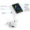 Walfront Aroma Guitar Clip-on Tuner AT-102, 12-Temperament Equal Temperament, USB Rechargeable, Built-in Battery, for Violin and Ukulele, with Chargin