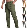 Брюки-карго для мужчин, мешковатые, мужские брюки-карго для парашютистов, легкие брюки, свободный крой, повседневные брюки для пешего туризма со шнурком