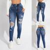 Ayollar uchun Tor Trend Yirtilgan Kundalik Moda Kichik Oyoqli Jinslar